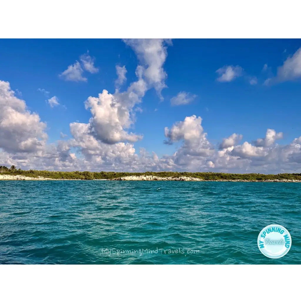 Isla Contoy Island Teal Waters from the Boat